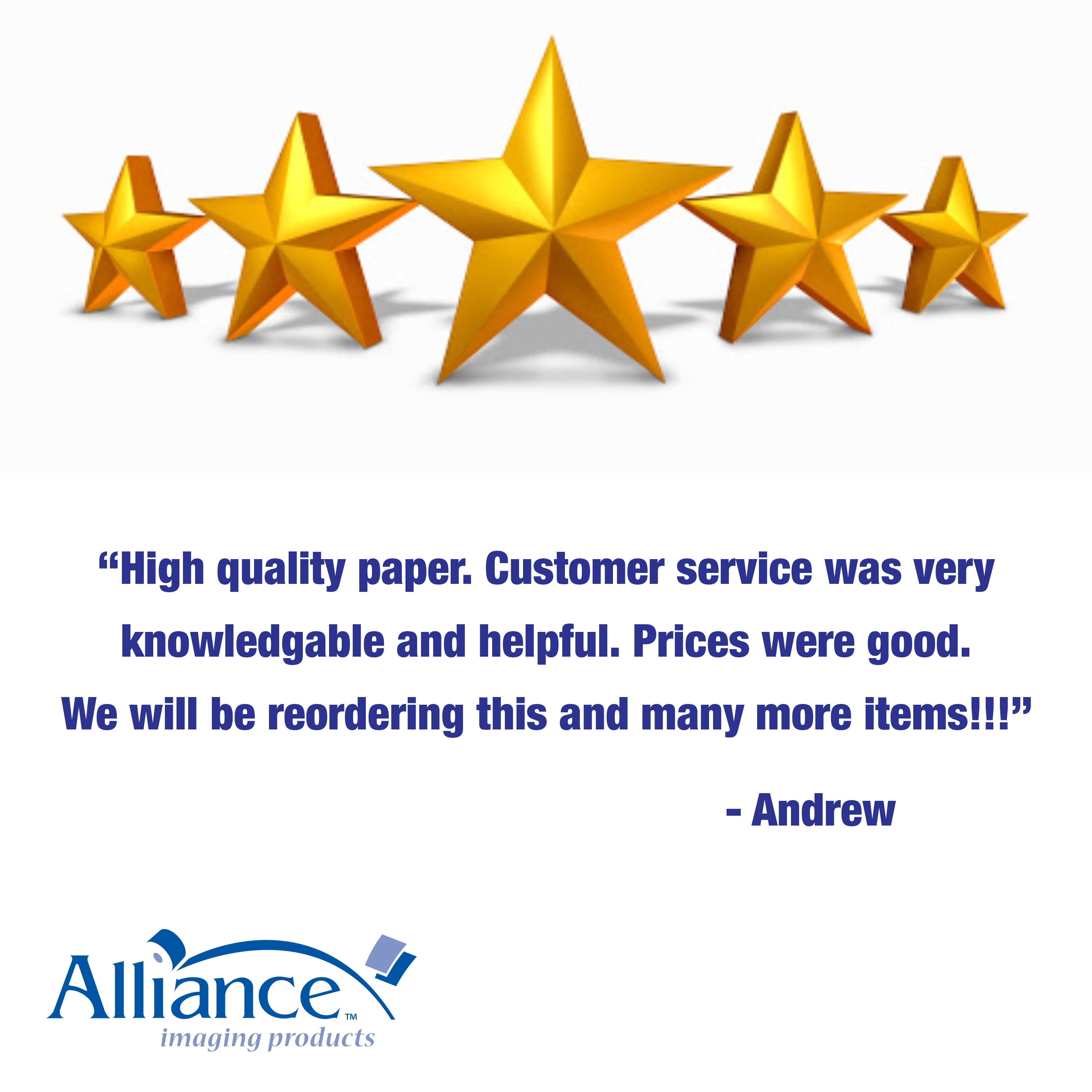 Alliance Wide Format Paper 15" x 500' Bond Engineering 20lb | 92 Bright | 4 Rolls | 3" Core