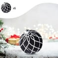 thumbnail image 5 of Taotanxi Boho Black & White Christmas Ornaments, 6ct 60mm Shatterproof Boho Theme Christmas Balls for Tree, Home Indoor Party Decor, 5 of 6