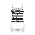 thumbnail image 6 of Yuanlook Women's Tankini Set V Neck Swimsuit Tummy Control Swimwear Two Piece Slim Tank Top and Short Swim Suits - Black - XXXL, 6 of 6