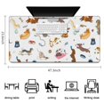 thumbnail image 5 of Long Mouse Pads for Desk,Cartoon Dachshund Desk Mats on Top Of Desks, Desk Mouse Pad Extra Large with 3mm Non-Slip Base and Stitched Edge for Gaming,Office,Work,Home 47.3"x23.6", 5 of 6