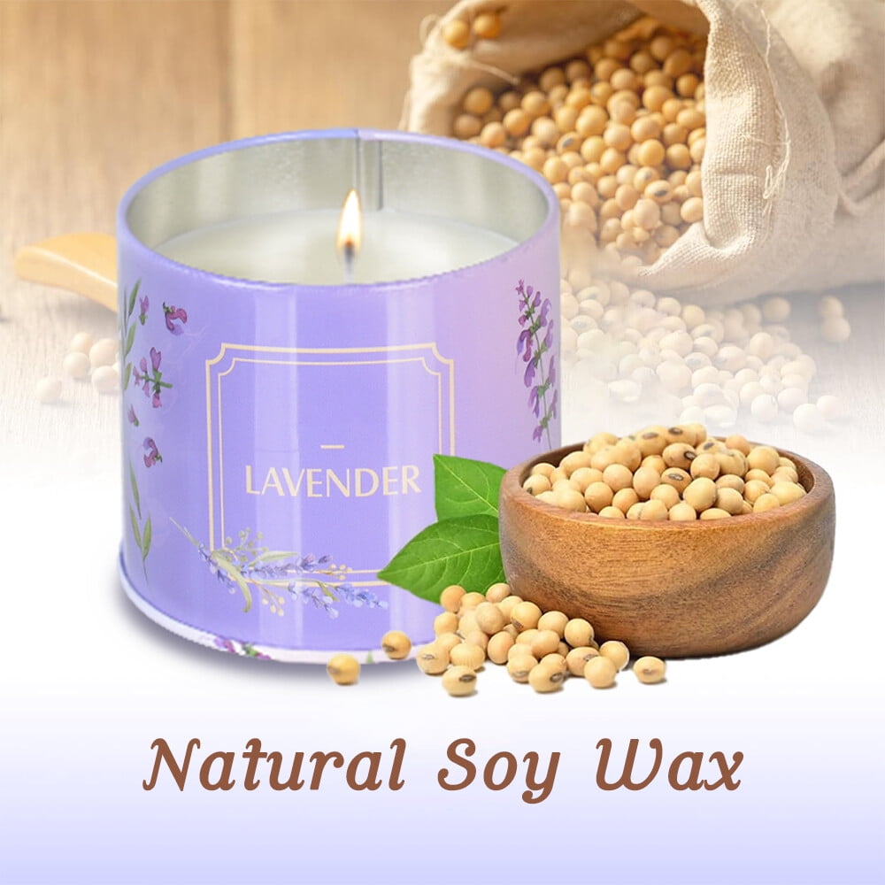 AYAMAYA 4 Pack Scented Candles Set, Jar Soy Wax Aromatherapy Candles for Home Scented, 200-Hour Long-Lasting Burn Time, Gift for Women Christmas New Year Birthday Valentine