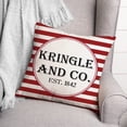 thumbnail image 3 of Creative Products Kringle & Co. 18 x 18 Spun Poly Pillow, 3 of 3