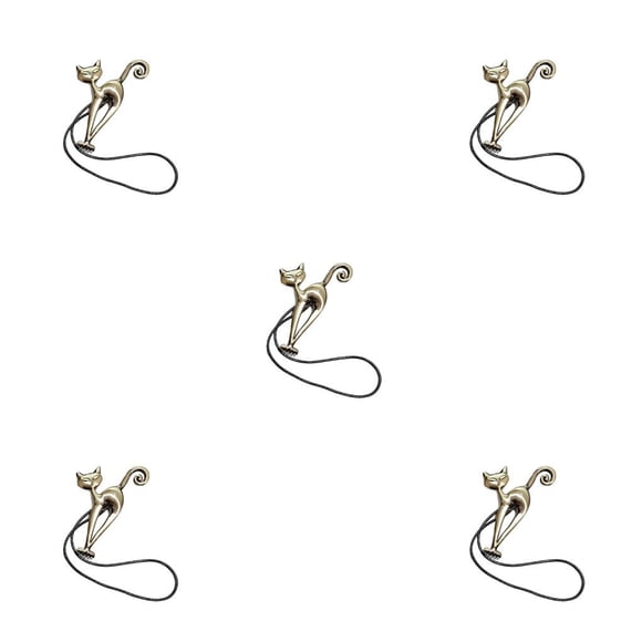 Toystoory Tiebacks en forma de gato para cortina, hebilla multifuncional magnética, Clips de ligereza convenientes, decoración de Hotel de Type1 NO1