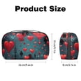 thumbnail image 5 of Valentine's Day Travel Organizer Cable Wire Cord and Cable Charger Bag Waterproof Oxford Cloth Electronic Accessories Storage Case 5.9x9.44x3.14 in, 5 of 6