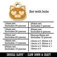thumbnail image 2 of Round Cat Face Love Heart Eyes Wood Mini Charms Shapes DIY Craft Jewelry - With Hole - 25mm (7pcs), 2 of 7
