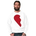 thumbnail image 4 of Other Half Heart Cute Matching Set Sweatshirt for Men or Women Brisco Brands X, 4 of 7