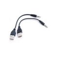 thumbnail image 1 of UBS male to 3.5 audio cable 3.5 to USB 3.5 male to USB male conversion cable data cable cable,5pack, 1 of 2