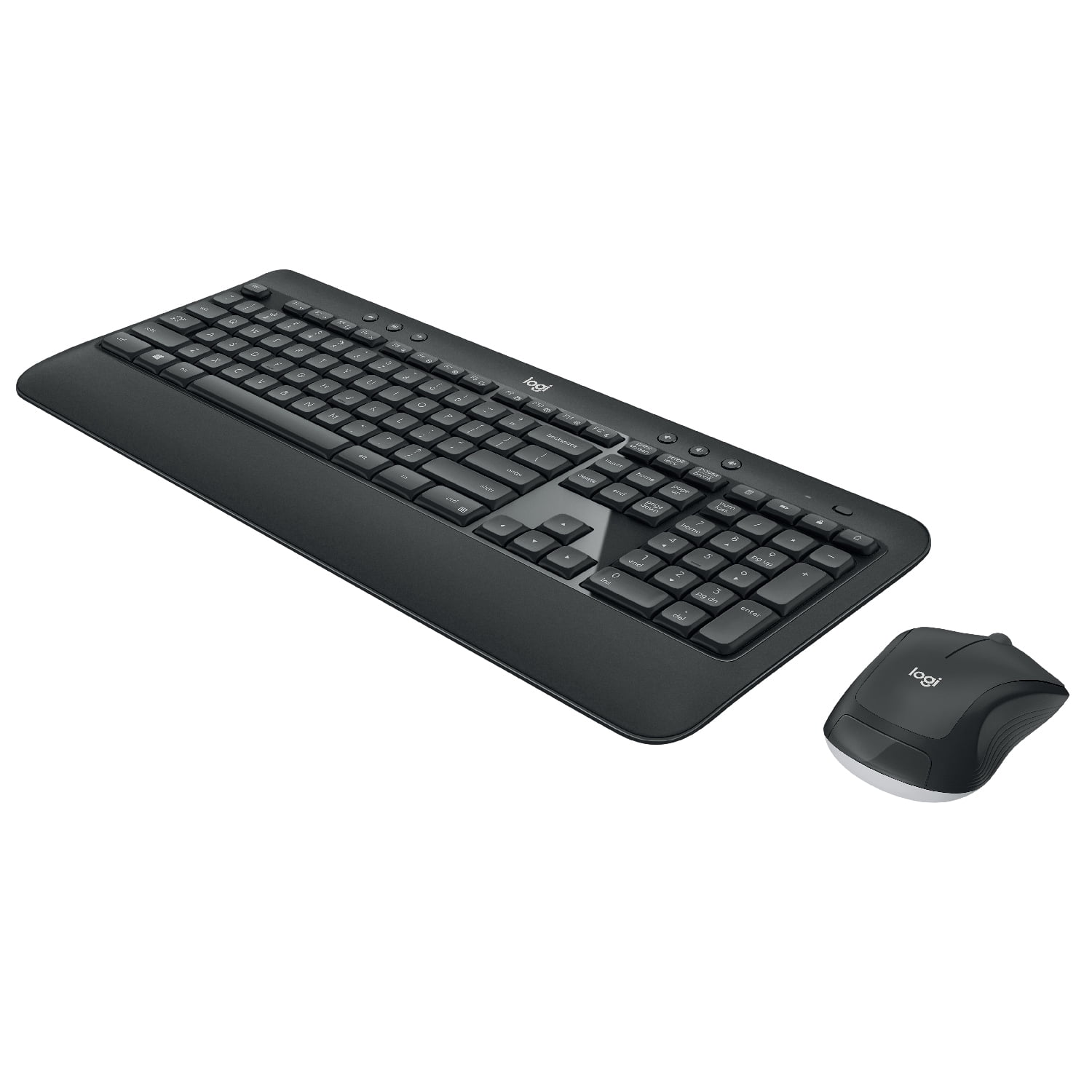 Logitech MK540 Advanced Wireless Keyboard & Mouse Combo Active Lifestyle Travel Home Office Modern Bundle with Micro Mirror Portable Wireless Bluetooth Speaker, Gel Wrist Pad & Gel Mouse Pad