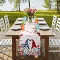 thumbnail image 4 of Table Runners 70 Inches Long Dress Scarves, Pink Valentine's Day Farmhouse Coffee/Dining/Kitchen Table Decor, Holiday Table Runner, Spring Floral Eucalyptus Leaves Gnomes 13x70 Inch, 4 of 9
