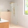 thumbnail image 2 of Glass Warehouse GW-F-RAD-38-PB Solaris 78" High X 38" Wide Shower Screen Frameless Shower, 2 of 7