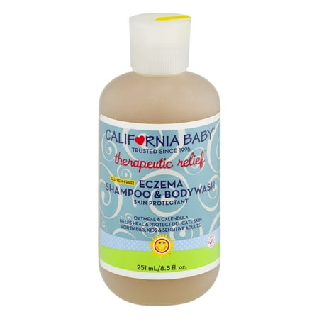 California Baby Therapeutic Relief Eczema Shampoo & Bodywash Gluten-Free, 8.5 FL OZ