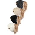 thumbnail image 1 of HSHDLDF Ponytail Messy Bun BeanieTail Women's Beanie Solid Ribbed Hat Cap, 1 of 6