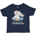 thumbnail image 3 of Inktastic My Noni Loves me to the Moon and Back Elephant Family Boys or Girls Baby T-Shirt, 3 of 5