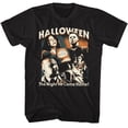 thumbnail image 1 of Halloween Five Photo Collage Black Adult T-Shirt, 1 of 2