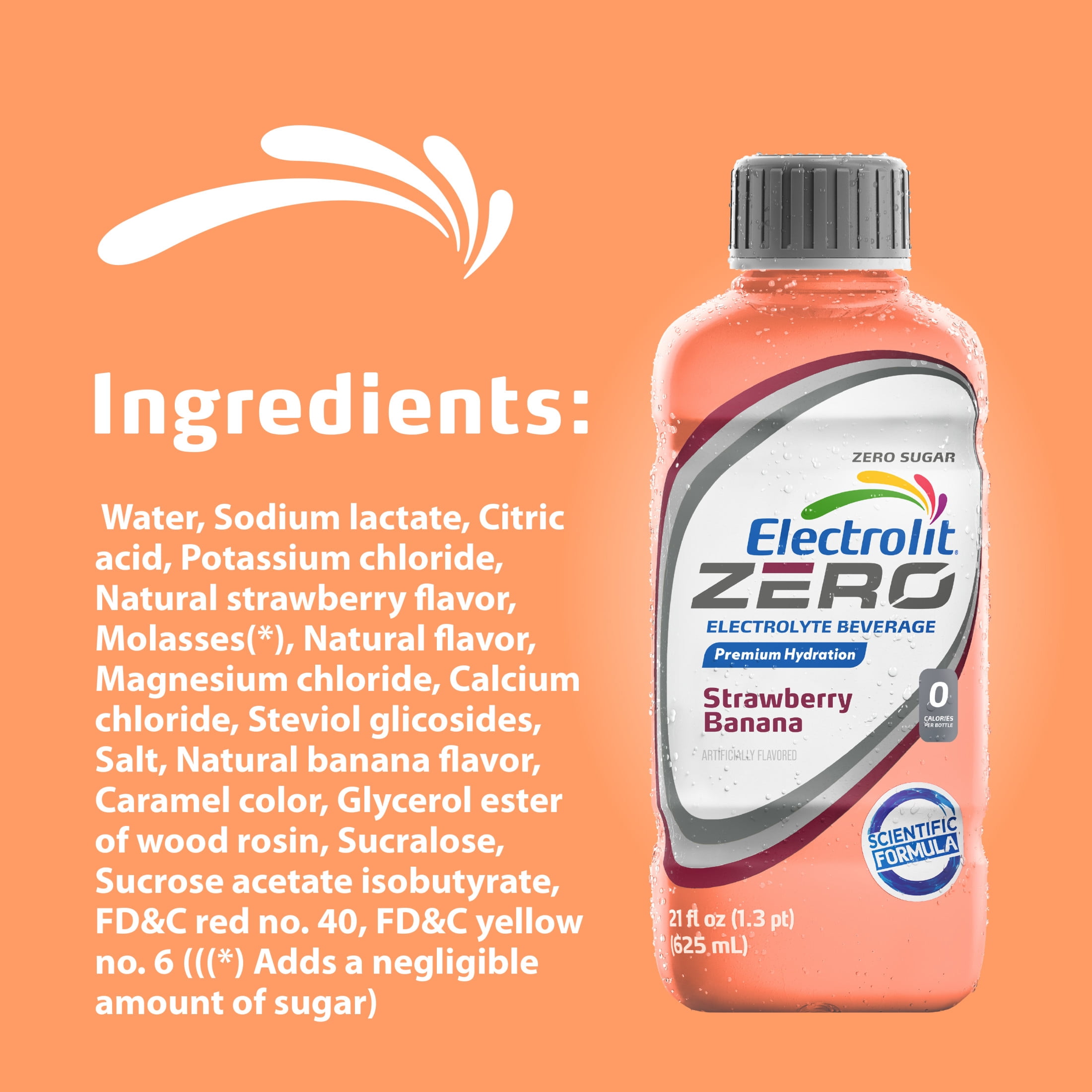Electrolit Zero Strawberry-Banana 21 FL OZ