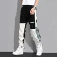 thumbnail image 5 of Pantalones de hombre otoño blanco hip hop ajustados pantalones cargo para hombre negro largo emo con venta al por mayor de lujo talla grande calle algodón Y2k, 5 of 5