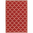 thumbnail image 1 of homeroots home decor 388660 4’x6’ Red and Ivory Trellis Indoor Outdoor Area Rug, 1 of 1