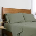 thumbnail image 3 of Southshore Fine Living, Inc. Premium Collection, 6-Piece, Deep Pocket Sheet Set, Easy Care, Shrinkage Free Sheet Set with 1 Flat Sheet, 1 Fitted Sheet, 4 Pillowcases, Dark Green, Queen Queen Dark Green, 3 of 3