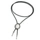 thumbnail image 2 of Collar de de bolo occidental para hombre, gargantilla de camisa, de vaquero de piedra preciosa ovalada con Blanco Yuyangstore Mens Bolo Tie, 2 of 8