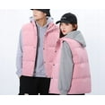 thumbnail image 2 of Men's Waistcoat Thickened Winter Fashion Warm Shoulders Stand-up Collar Loose Casual Sleeveless Jacket, 2 of 3