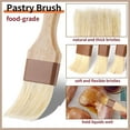 thumbnail image 5 of 3Pcs/5Pcs Pastry Brush, Natural Bristle Basting Brush, Cooking Brush, Food Brush, Butter Brush, Baster Brush, BBQ Brushes for Sauce, Kitchen Baking Brushes for Oil Butter, 5 of 7