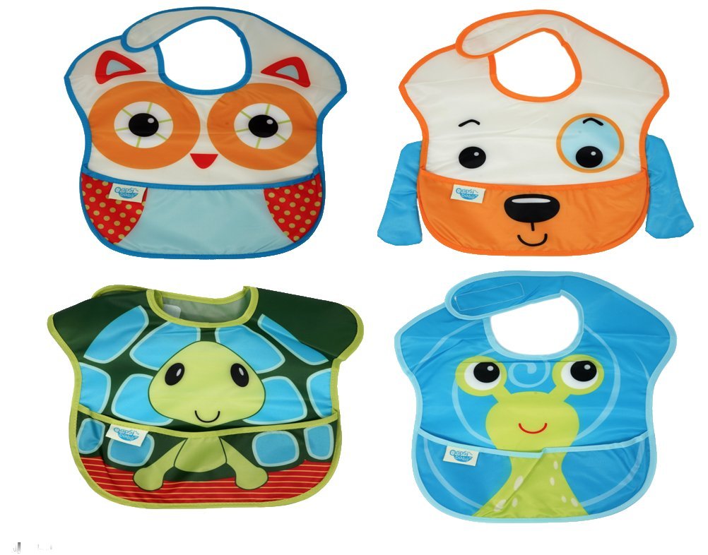 Waterproof Baby Bibs, Oopsie Baby, 4 Pack