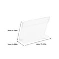 thumbnail image 2 of HONMEET 10Pcs Transparent Acrylic Literature Holder for Store Price Display, 2 of 8