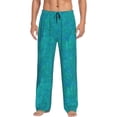 thumbnail image 1 of Balery Blue Green Glitter Pantalones de pijama para hombre, pijama ultraligero, pantalón de descanso-Large, 1 of 6