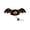 B,#008, variant on Halloween Pet Mini Top Hat with Adjustable Drawstring, Devil Horn & Bat Wing Pumpkin Hat Costume Accessories for Small Medium Dogs Cats
