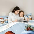 thumbnail image 5 of jejeloiu Kawaii Gnome Queen Comforter Set,Cartoon Animal Bedding Sets,Merry Christmas Bedding Comforter Set For Children,Lightweight Room Decor Reversible,3pcs, 5 of 8