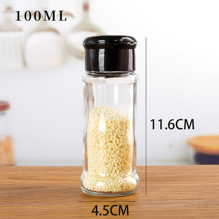 Pengpengfang 2 Pcs Spice Jar with Lid Clear Detachable Reusable Refillable  Multi-functional 4 Colors Small Pour Holes Seasoning Container Kitchen  Accessories 
