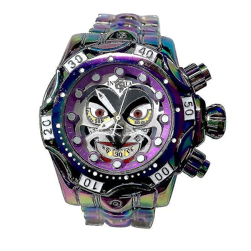 Invicta Dc Comics Joker Reloj deportivo de cuarzo con esfera grande resistente al agua para hombre D Walmart en linea