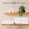 thumbnail image 5 of Waffle Towels Quick Dry Lint Free Thin Bath Sheets 40x80 Oversized Extra Large for Adults, Classic Style (Stone), 5 of 5