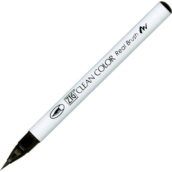 Kuretake Zig Clean Color Real Brush Marker, Natural Gray