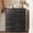 Black Wood, variant on Nextay 8-Drawer Dresser, Fabric Storage Tower for Bedroom, Hallway, Entryway, Tall Chest Organizer Unit with Fabric Bins,Light Green