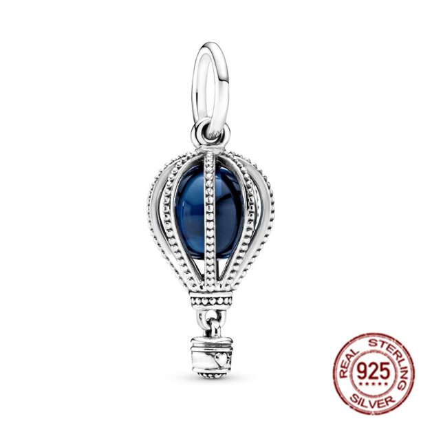 NUEVO Globo de luciérnaga de plata esterlina 925 Bubble Tea & Abalorio colgante de oso de peluche compatible con pulsera Pandora Original, regalo de joyería DIY Dengxun unisex