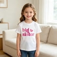 thumbnail image 2 of SGMVNU Big Sis T Shirts for Girls Short Sleeve Crew Neck Relaxed Fit Graphic Tee Clothes for Girls Summer Daily Wear, Size 12-13 Years, White-e, 2 of 6