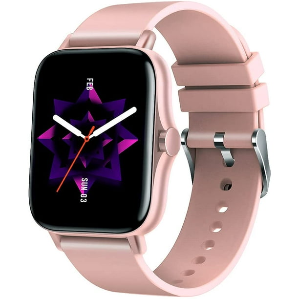 Athletic slag Omsorg Sport Smart Watch for Women, female fitness tracker with Bluetooth  Calling/Music Play/Heart Rate/Blood Pressure/SpO2 Monitor/Sleep Tracker/Alarm/Timer/Stopwatch/Weather/Sync  with Google Fit - Walmart.com