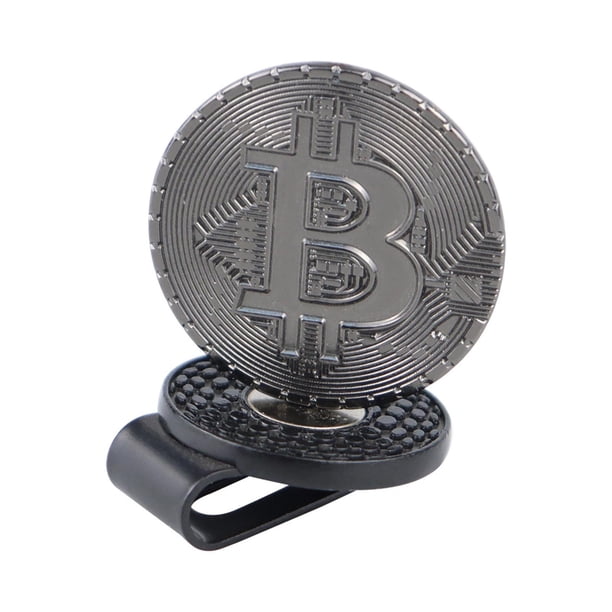 Marcador de pelota de golf, regalo divertido, clip magnético para gorra de golf para entrenamiento, ejercicio de putt Negro