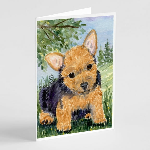 Norwich Terrier Greeting Cards and Envelopes Pack of 8