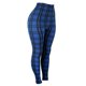 thumbnail image 5 of Leggings de mujer Pantalones de entrenamiento de cintura alta Pantalones de jogging Deportes casuales Medias activas Pantalones a cuadros, 5 of 5