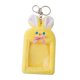 thumbnail image 5 of Bonito portatarjetas con llavero, funda con forma de Animal de peluche, foto de conejo de dibujos animados Amarillo Zulema cubierta de la tarjeta, 5 of 8