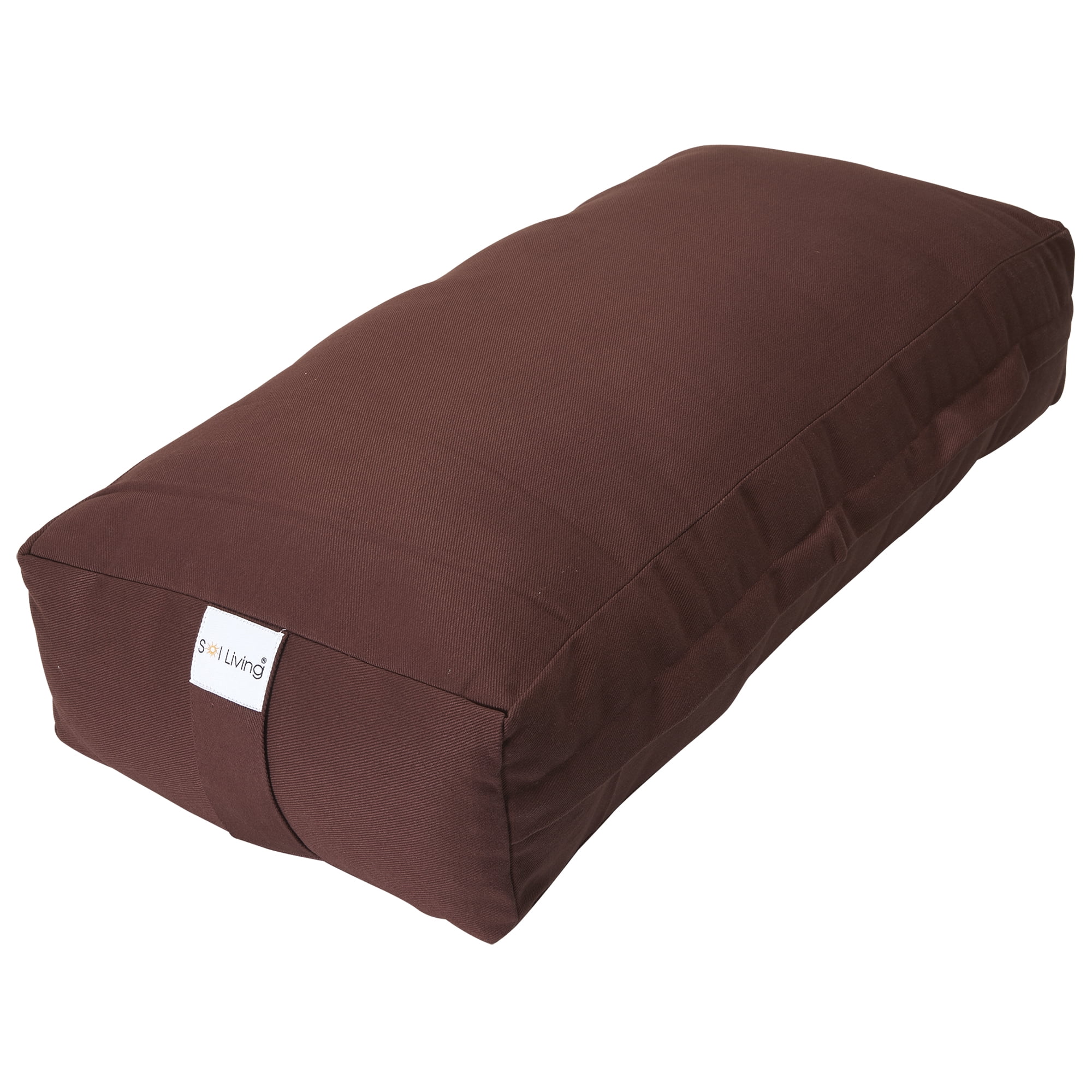 Sol Living Organic Cotton Meditation Cushion Full Back Support and Core