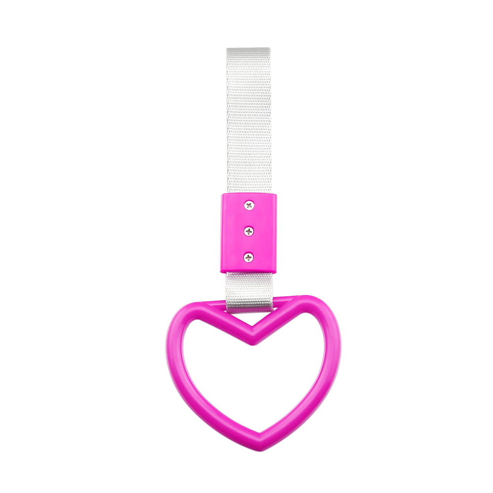 pink heart to hang off tow hooks or interior JDM style small tsurikawa 