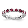thumbnail image 4 of Auriga Fine Jewelry 925 Sterling Silver July Ring for Women Size 8, 4 of 6