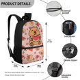 thumbnail image 4 of Yuyamidu Capybara Kids Backpack Set 3 in 1, 17 Inch School Backpack with Lunch Bag and Pencil Case, Large Capacity Bookbag for Boys Girls, Elementary Middle School, 4 of 7