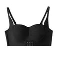 thumbnail image 5 of Bigersell Wireless Everyday Bra Upgrade Comfortable Without Underwire Bra pullover Bra Style F-1007 Black L, 5 of 6