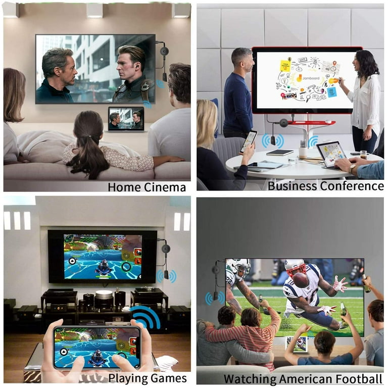 AT-Mizhi Inalámbrico HDMI Dongle Adaptador, 4K HD transmisión de  Video/Audio Desde iOS/Mac/Android/Laptop de Ventana a TV,  Proyector/Monitor, Compatible con Airplay/Mircast/DLNA : :  Electrónicos