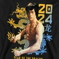 thumbnail image 2 of Bruce Lee Two Tone Year of the Dragon Unisex Adult Crewneck Sweatshirt (3X-Large) Black, 2 of 5