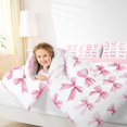 thumbnail image 3 of spefrowx Coquette Pink Bow King Bedding for Teens, Cartoon Princess Style King Bed in a Bag, Pink Reversible, 7pcs, 3 of 6